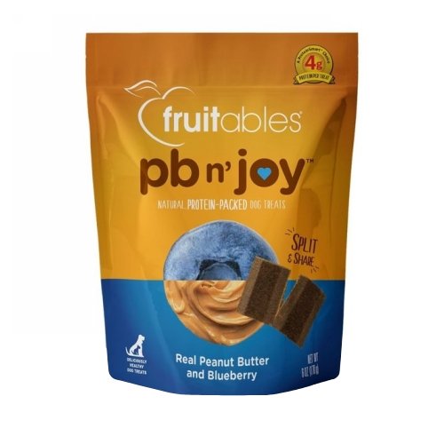 Fruitables PB n' Joy Dog TreatsPeanut Butter and Blueberry 6 Oz by Fruitables