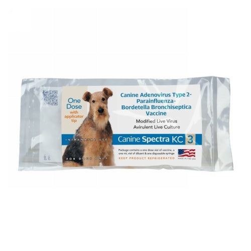 Canine Spectra KC 3 Dog Vaccine with Syringe & applicator 1 Dose by Spectra