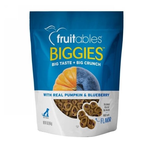 Fruitables Biggies Baked Dog TreatsPumpkin & Blueberry 16 Oz by Fruitables