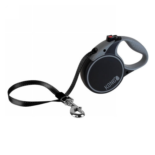 KONG Terrain Retractable Leash X-Small Black 1 Count by Kong