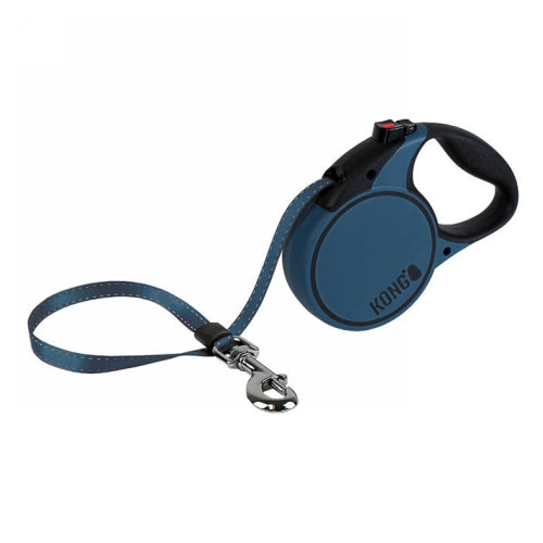KONG Terrain Retractable Leash Small Blue 1 Count by Kong