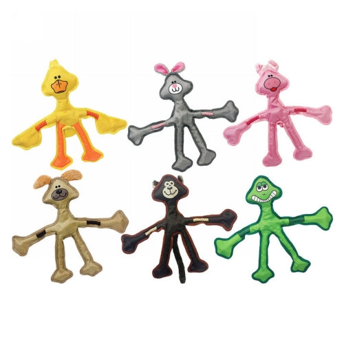 Skele-Ropes Dog Toy 15" Assorted Animals 1 Count by Multipet