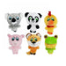 Knobby Noggins Dog Toy 4" Assorted Animals 1 Count by Multipet