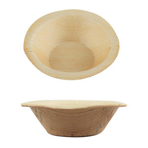 Palm Leaf Bowls Round 4" 25 Packets by Ozo Eco Pro