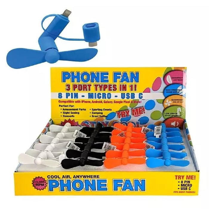 3-in-1 Phone Fans - Giftscircle