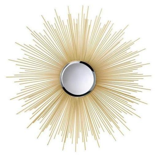 32-inch Golden Sunburst Wall Mirror - Giftscircle