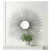 33-inch Silver Sunburst Wall Mirror - Giftscircle