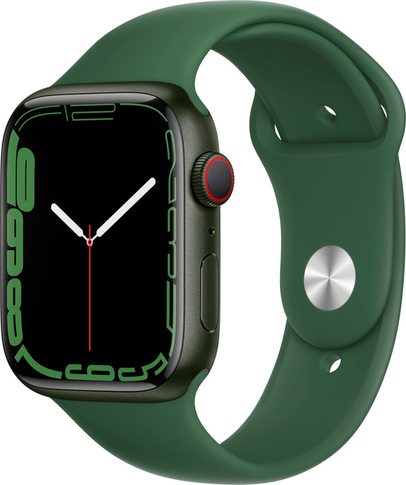 Apple Watch S7 45MM Green (GPS + Cellular) Aluminum Case with Clover Sport Band