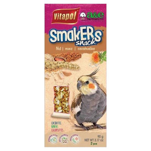 A&E Cage Company Smakers Cockatiel Nut Treat Sticks - 2 count - Giftscircle