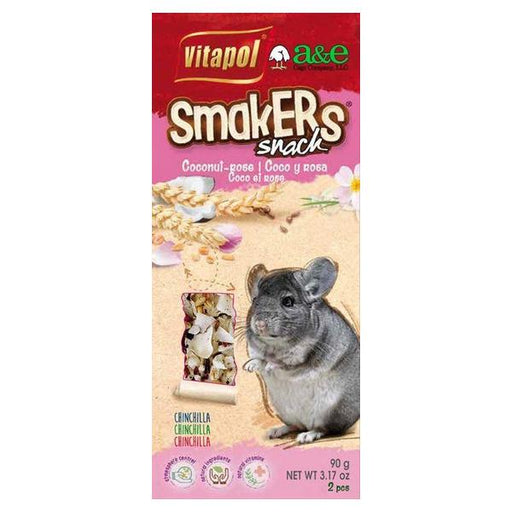 A&E Cage Company Smakers Coconut-Rose Sticks for Chinchillas - 2 count - Giftscircle