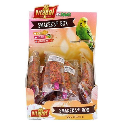 A&E Cage Company Smakers Parakeet Strawberry Treat Sticks - 12 count - Giftscircle