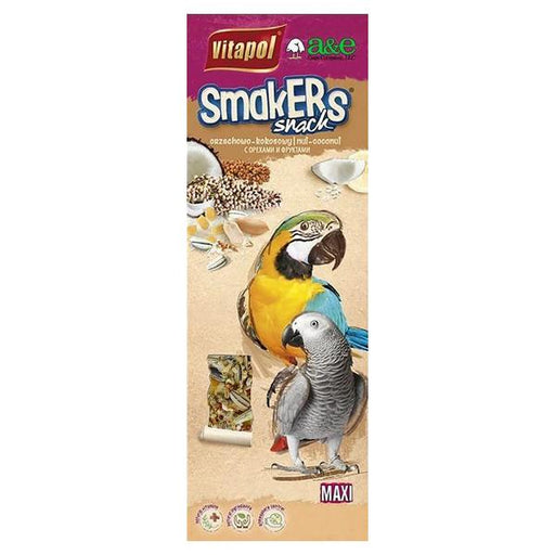 A&E Cage Company Smakers Parrot MAXI Nut/Coconut Treat Sticks - 2 count - Giftscircle