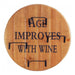 Age Improves With Wine Round Wood Wine Rack - Giftscircle