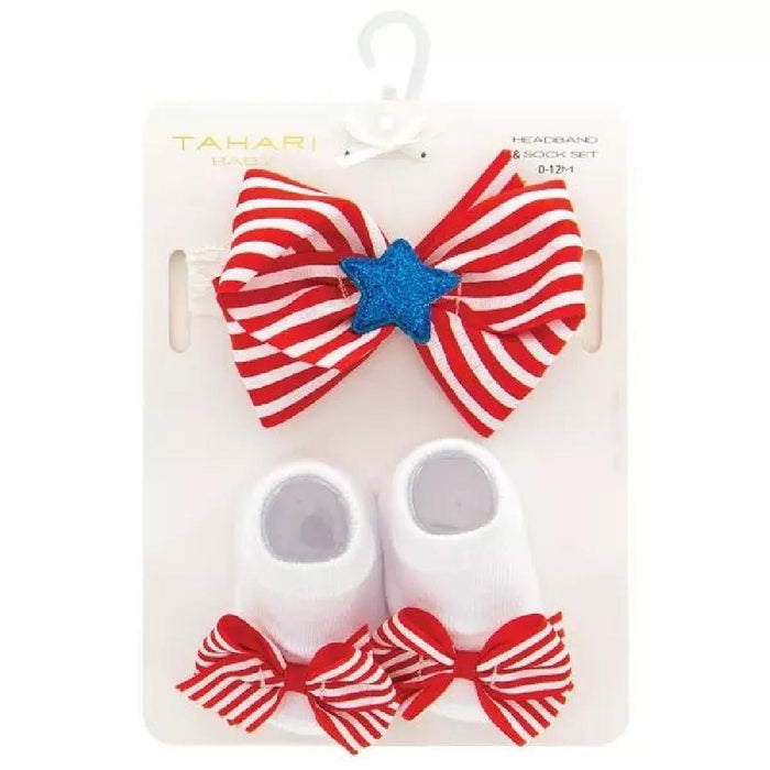 Americana Baby Headband and Sock Set - Giftscircle