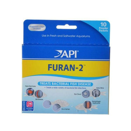 API Furan-2 Powder Anti-Bacterial Fish Medication - 10 Powder Packets - Giftscircle