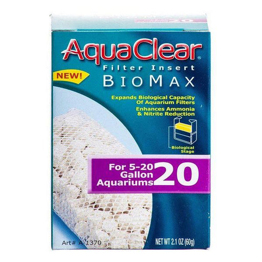 Aquaclear Bio Max Filter Insert - Bio Max 20 (Fits AquaClear 20 & Mini) - Giftscircle