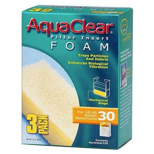 Aquaclear Filter Insert Foam - Size 30 - 3 count - Giftscircle
