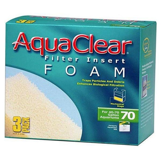 Aquaclear Filter Insert Foam - Size 70 - 3 count - Giftscircle