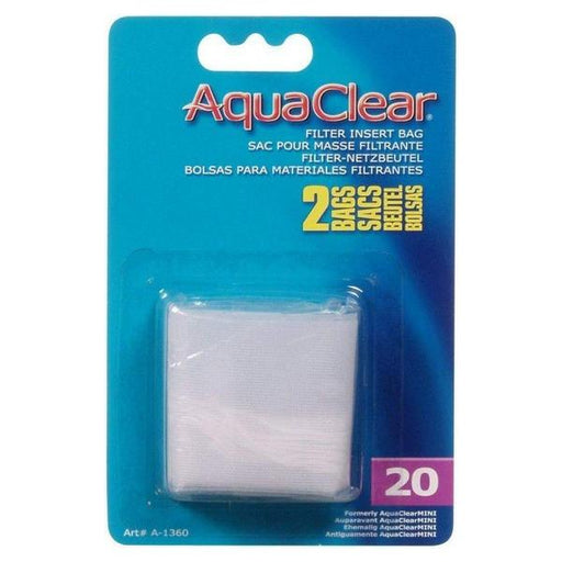 AquaClear Filter Insert Nylon Media Bag - 20 gallon - 2 count - Giftscircle