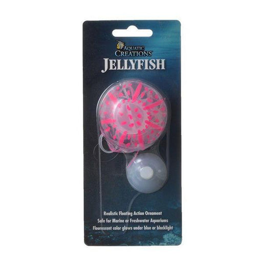 Aquatic Creations Glowing Jellyfish Aquarium Ornament - Pink - 1 Pack - Giftscircle