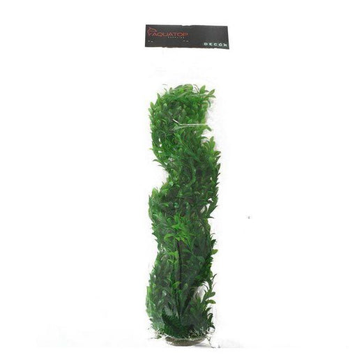 Aquatop Broad Leaf Aquarium Plant - Dark Green - 31" High with Weighted Base - Giftscircle