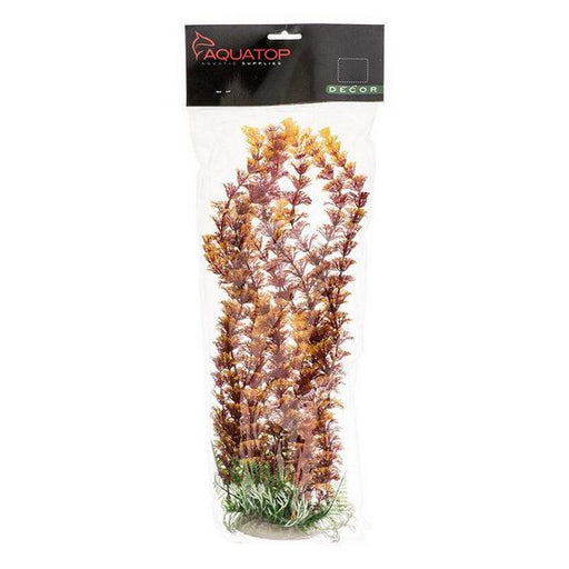 Aquatop Cabomba Aquarium Plant - Fire - 12" High w/ Weighted Base - Giftscircle