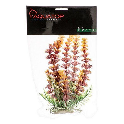 Aquatop Cabomba Aquarium Plant - Fire - 6" High w/ Weighted Base - Giftscircle