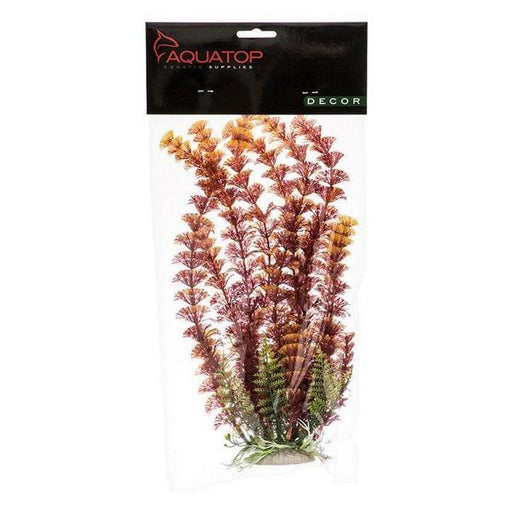 Aquatop Cabomba Aquarium Plant - Fire - 9" High w/ Weighted Base - Giftscircle