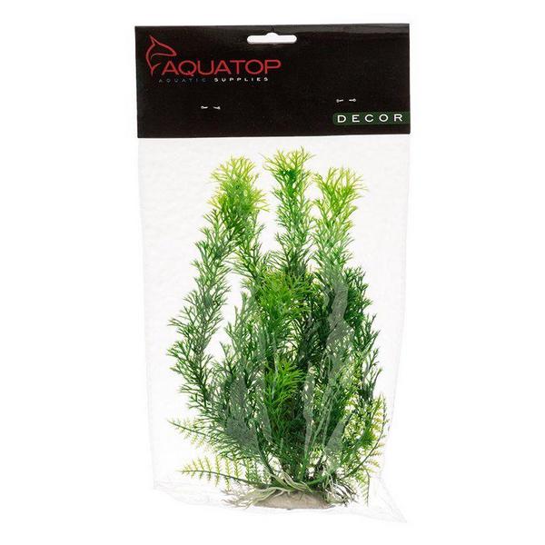 Aquatop Cabomba Aquarium Plant - Green - 9" High w/ Weighted Base - Giftscircle