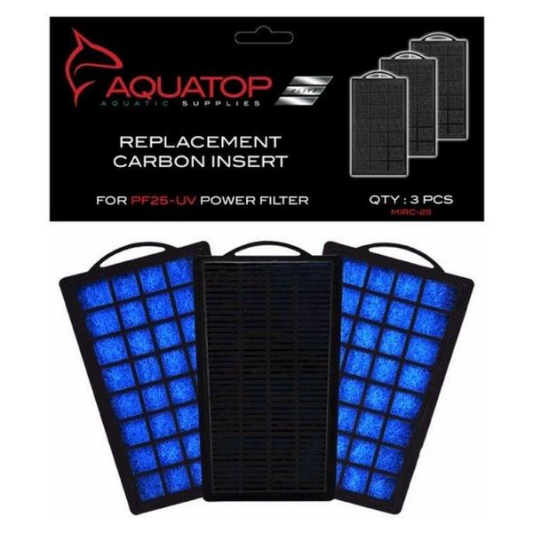 Aquatop Replacement Premium Activated Carbon Insert - PF25-UV - 3 count - Giftscircle