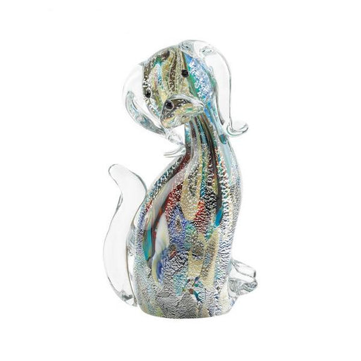 Art Glass Figurine - Multi-Color Dog - Giftscircle