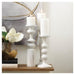 Artisan Wood Candle Holder - Cadiz White - Giftscircle