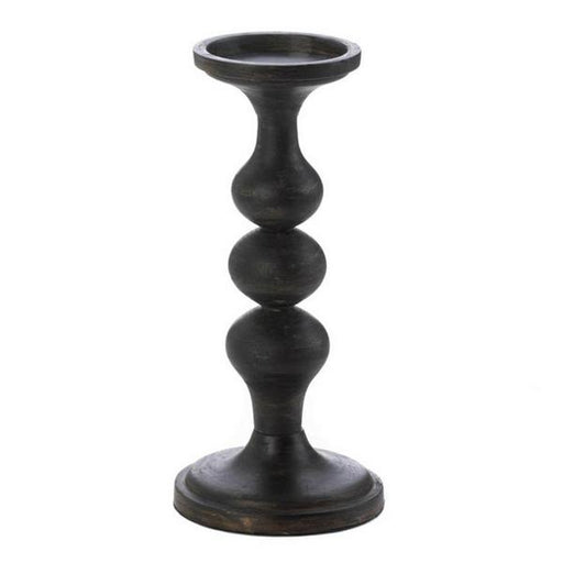 Artisan Wood Candle Holder - Carmona Black - Giftscircle