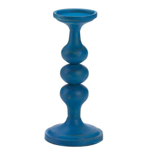 Artisan Wood Candle Holder - Carmona Blue - Giftscircle