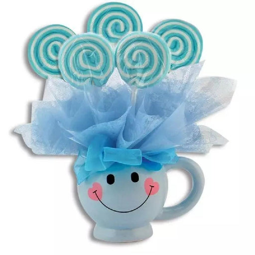 Baby Lollipop Smiley Mug Bouquets - Giftscircle