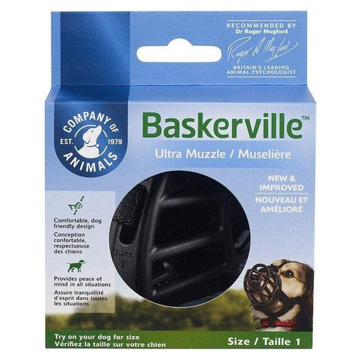 Baskerville Ultra Muzzle for Dogs - Size 1 - Dogs 10-15 lbs - (Nose Circumference 8.6") - Giftscircle