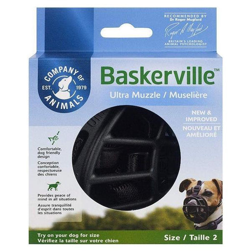 Baskerville Ultra Muzzle for Dogs - Size 2 - Dogs 12-25 lbs - (Nose Circumference 10.5") - Giftscircle