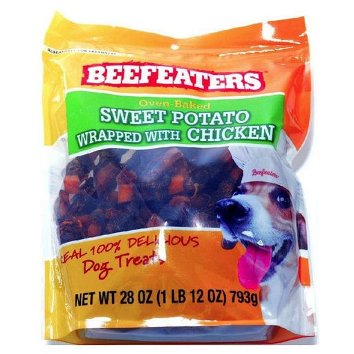 Beafeaters Oven Baked Sweet Potato Wrapped with Chicken Dog Treat - 28 oz - Giftscircle