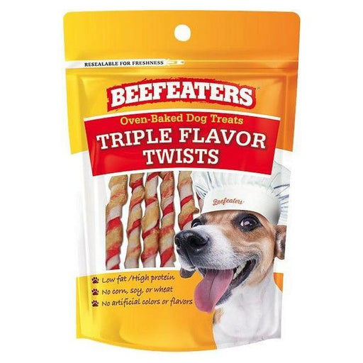 Beafeaters Oven Baked Triple Flavor Twists Dog Treat - 1.41 oz - Giftscircle