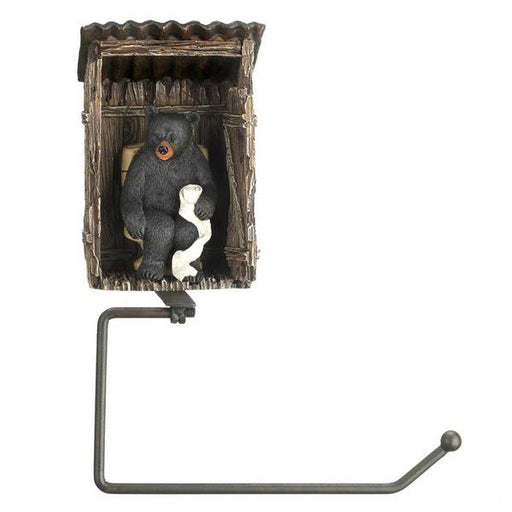 Bear Outhouse Toilet Paper Holder - Giftscircle