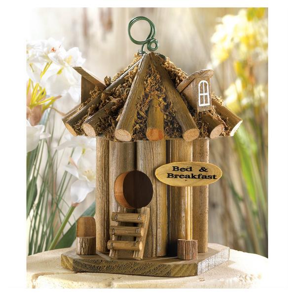 Bed and Breakfast Wood Birdhouse - Giftscircle