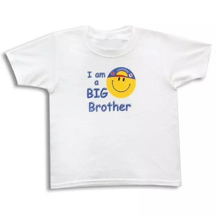 Big Brother Smiley Face Tee Shirt - 2 and 4 by Giftscircle - Giftscircle