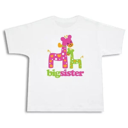 Big Sister Giraffe Tee Shirt - Extra Small by Giftscircle - Giftscircle