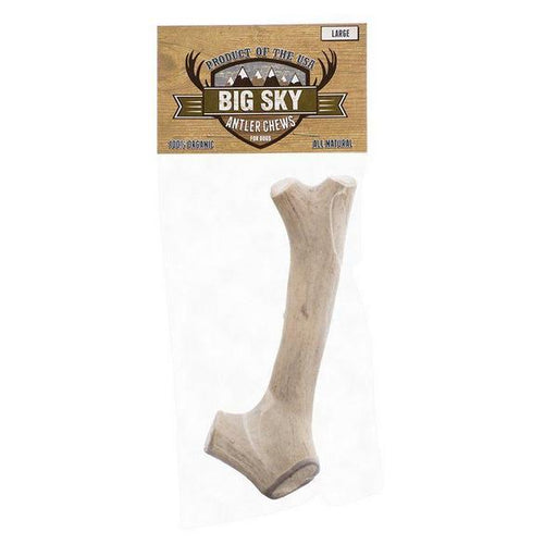 Big Sky Antler Chew for Dogs - Large - 1 Antler - Dogs Over 110 lbs - (7"-8" Chew) - Giftscircle