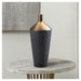 Black and Gold Porcelain Decorative Vase - Giftscircle