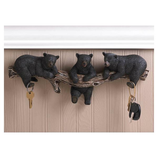 Black Bear Key Hook Decor - Giftscircle
