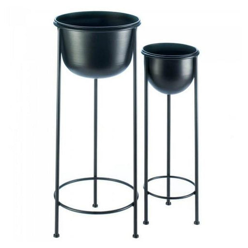 Black Buckets Metal Plant Stand Set - Giftscircle