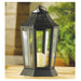 Black Six-Panel Candle Lantern - 9.5 inches - Giftscircle