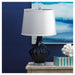 Blue and White Porcelain Table Lamp with Linen Shade - Giftscircle