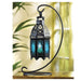 Blue Glass Hanging Candle Lantern - Giftscircle